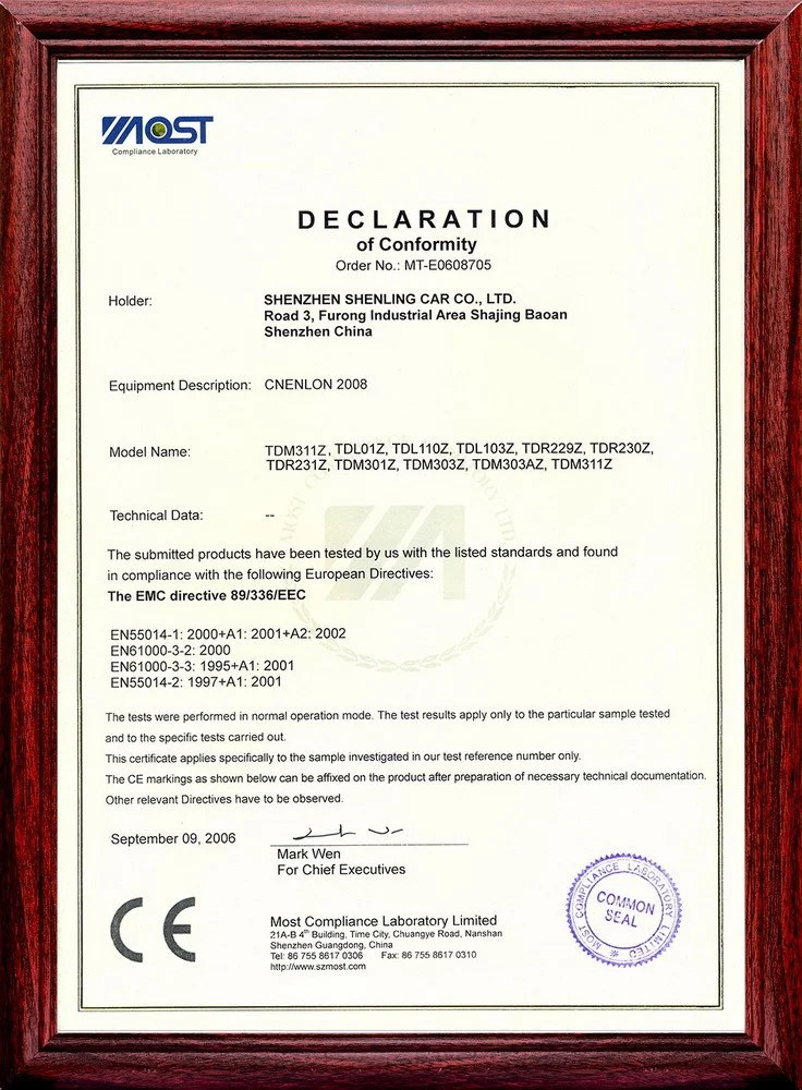 Products have passed EU CE certification
